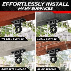 Heavy Duty Swing Hanger 10MM Solid Hardware, Swing Hooks & Bolts for Porch, Play