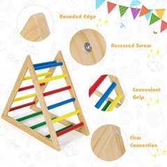 Climbing Triangle Ladder Wooden Triangle Climber Educational Toy
