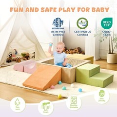 Climbing Toys for Toddlers 1-3 inside, Toddler Climbing Toys Indoor, 5-Piece …