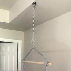 4 Pack Heavy Duty Swing Hangers Set, 1000 Lbs Capacity 360°Rotate Stainless Stee
