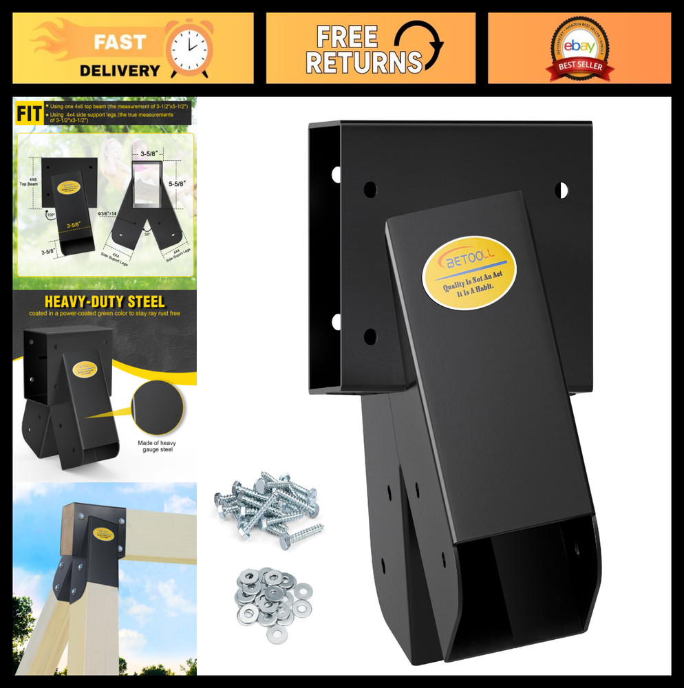Heavy Duty A-Frame Swing Set Bracket with Mounting Hardware for Indoor/Outdoor P