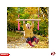 Trapeze Bar Gym Rings -Trapeze Swing Bar for Playground Accessories Monkey Ba…