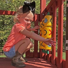 Swing Set Tic Tac Toe Spinner Panel, Yellow