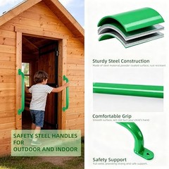 17 Inch Set of 6 with 6 Colors Steel Safety Playground Handles – Indoor