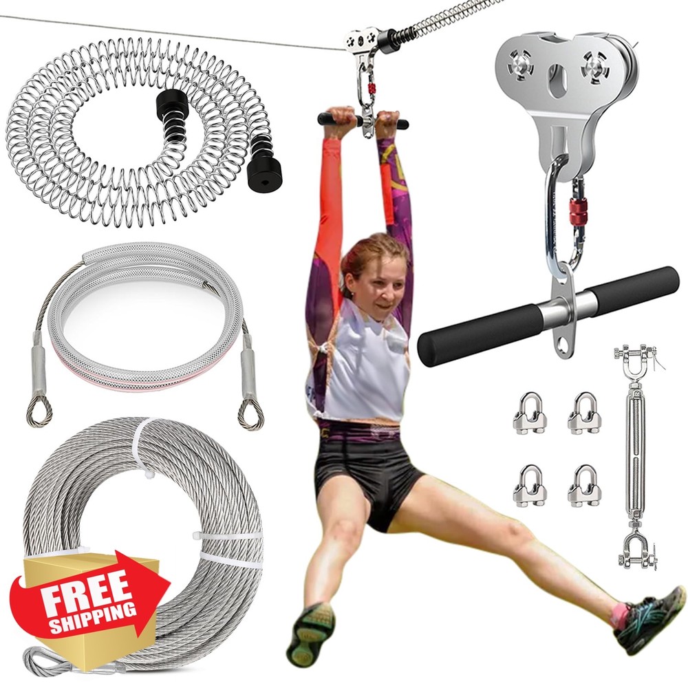 Fologtoo 100FT Zip Line Kit Adults