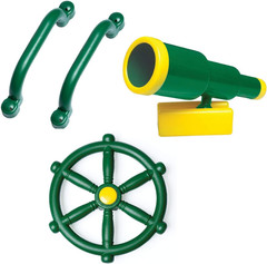 Playground Accessories for Kids Outdoor Playset Kids Pirate Telescope, Steering
