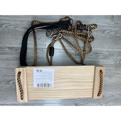 Wooden Swing Seat Kids Adults Backyard Stress Relief Gift Durable Tree Hanging