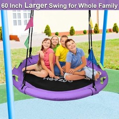 Tree Swing, 60 inch Larger Saucer Swing for Whole Family, 900lbs Weight 60 Inch