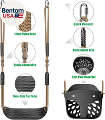 Heavy Duty Swing Seats for Kids & Adults, High‑Back Full Bucket Toddler Swing &