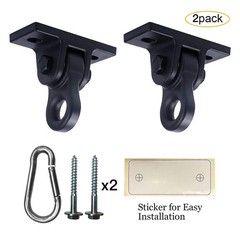 Heavy Duty Black Swing Hangers Screws Bolts Included Over 5000 lb Capacity Pl…