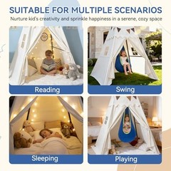Swing Frame with Sensory Pod and Play Tent 330LBS