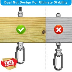 Dolibest M10X5”-4PCS Swing Hanger Bolts