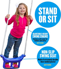 Free N’ Swing plus with 5′ Water Slide and 6′ Sliding Tarp – 7 User / 5 Station,
