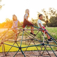 Lifetime 90136 Kids Geo Dome Climber 5′ Outdoor Fun Playset Jungle Gym Earthtone