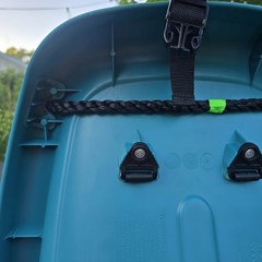 Step2 Toddler Bucket Swing Blue Outdoor Playground Seat w/ Safety Harness & Rope