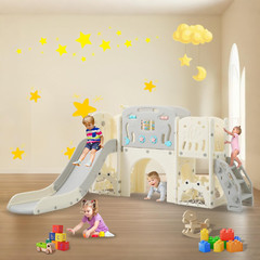 11In 1 Toddler Slide, Kid Slide for Toddlers Age 1-3 with Ring Toss, Basketball