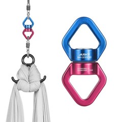 , Blue Red Swing Swivel, 30 KN Safest Rotational Device Hanging Accessory
