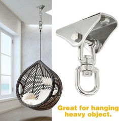 Heavy Duty Swing Hangers for Wooden Sets 2000 LB Capacity 360 Swivel Stainles…