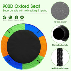 750Lb Weight Capacity 40 Inch Round Saucer Tree Swing Flying bed hammock outdoor