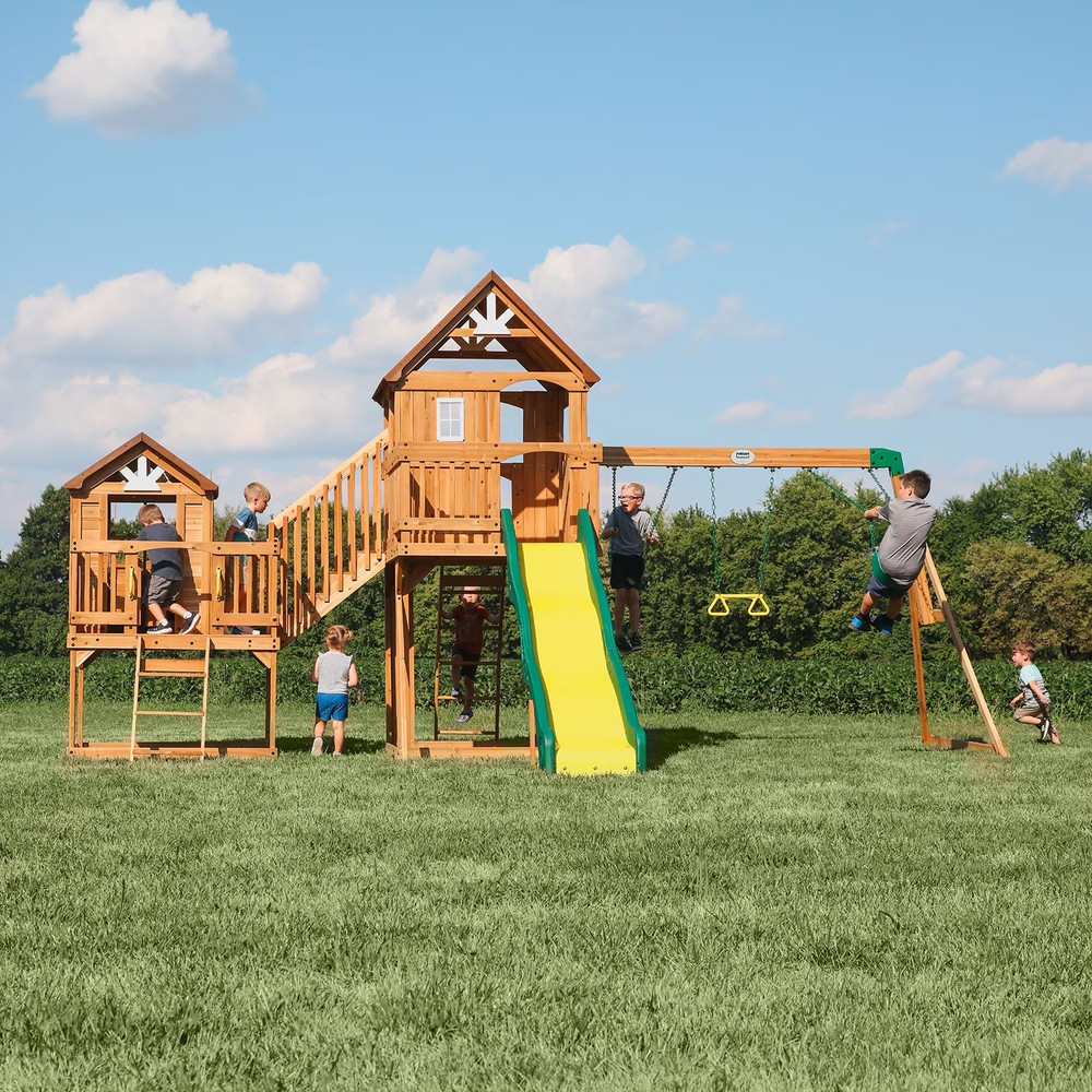 Backyard Discovery Malibu Cedar Swing Set FREE SHIPPING USA