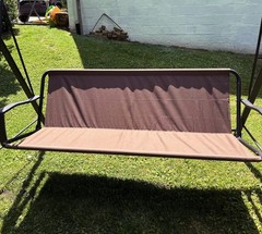 Patio Swing Seat Cover 600D Heavy Duty Swing Cushion Cover Outdoor Swing Seat…