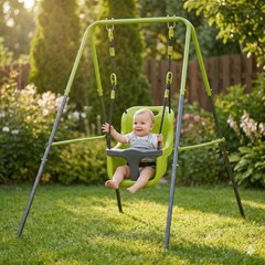 XNS001 Indoor-Outdoor Baby Swing Safety Seat Indoor Outdoor Toddlers Heavy Duty