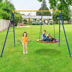 Frame Extra Large Swing Stand 660 LBS Heavy-Duty Steel Swing Anti-Slip Footpads