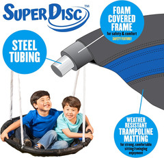 Free N’ Swing plus with 5′ Water Slide and 6′ Sliding Tarp – 7 User / 5 Station,