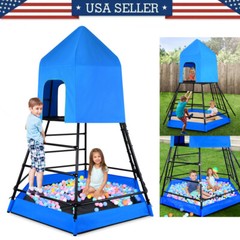 Outdoor Dome Climber Playground Climbing Tent Sandbox Kids Playset Max 200lbs