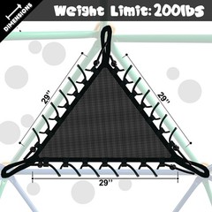 11FT Climbing Dome, Sturdy Climber Dome Accessories, Easy Net Chair for 10FT