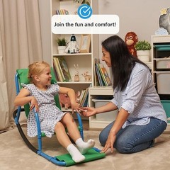 Sensory Seesaw Chair Kids Motor Skills Balance Rocking Indoor Outdoor Play New