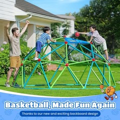 Zupapa 10FT Climbing Dome,Kids Jungle Gym,1000LBS Easy Assemble Outdoor Playset