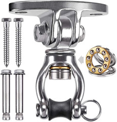 SELEWARE Silent Bearing Swivel Swing Hanger Stainless Steel Swing Hook Ceiling M