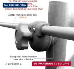 Garden Swing Plastic Fittings (Type 3) for RUS4860 Pinehurst Two Seater Swing(1P