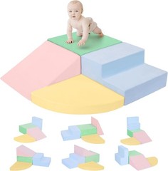 Climbing Toys for 1 Old, Foam Baby Climbing Blocks for Toddlers, 4-Piece Sof…