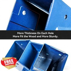 ABUSA 2pc Blue A-Frame Swing Set Brackets with 4 Hangers