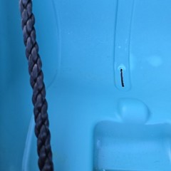 Step2 Toddler Bucket Swing Blue Outdoor Playground Seat w/ Safety Harness & Rope
