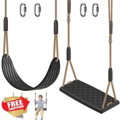 SELEWARE Swing Seats Black 2 Pack
