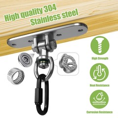 Swing Hanger Ceiling Mount Heavy Duty Anti-Rust with 180° & 360° Bearings Pun…