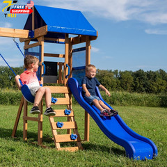 Backyard Discovery Aurora Wooden Cedar Swing Set