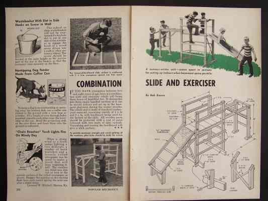 Indoor/Outdoor SLIDE Play Platform How-To Build PLANS