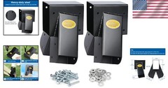 Heavy Duty Swing Set Brackets for A-frame Construction – Rust-Resistant Black…