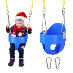 Toddler Swing Seat, Outdoor Baby Swing with Coated Chains, Heavy Duty High Ba…