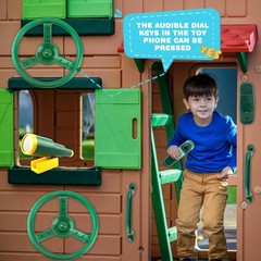 5 Pack Kids Playground Accessories Set Swingset Steering Wheel Plastic Telesc…