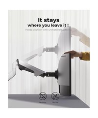 Heavy Duty Ultrawide Monitor Arm with RGB Lighting & USB Charging, Fits 34 to…