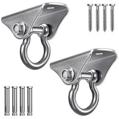 Stainless Steel Swing Hangers, 2 Pack Heavy Duty Swing Hooks with 4 Screws & …
