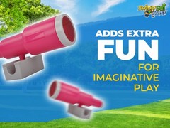 SWING SET STUFF INC. MONOCULAR TELESCOPE (PINK) fort attachment wooden fun 0289