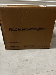 FUNLIO Dinosaur Baby Rocking Horse for Toddlers 1-3 Years Triceratops Rocking