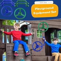 6 Pcs Playground Accessories Swingset Steering Wheel Plastic Priate Ship Stee…
