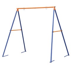 Powder-Coated Steel Swing Set Frame Stand Weatherproof MAX 220 LBs Kids